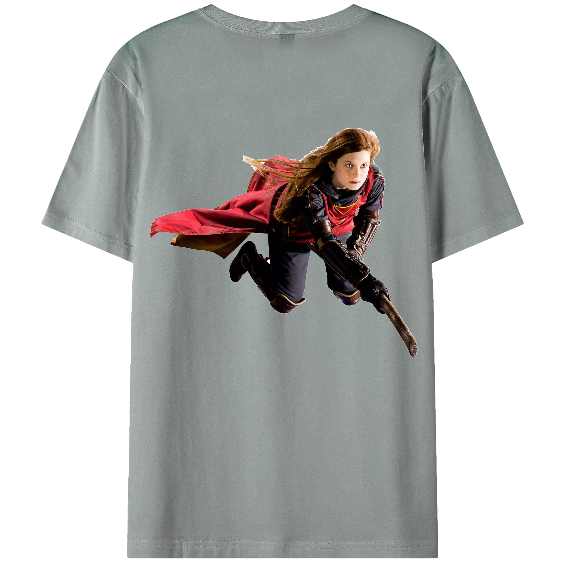 （画像用） Harry Potter ハリー・ポッターシリーズ 綿100％ メンズ半袖Tシャツ（バックプリント） 通気性